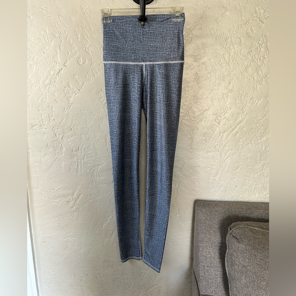 Emily Hsu Designs Blue High-Waist Leggings